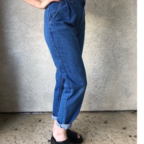 Vintage Denim - BRITANNIA VINTAGE Pleated Mom Jeans High Waist